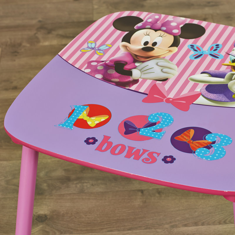 Delta Children Minnie Mouse Kids 3 Piece Table and Chair Set Reviews Wayfair